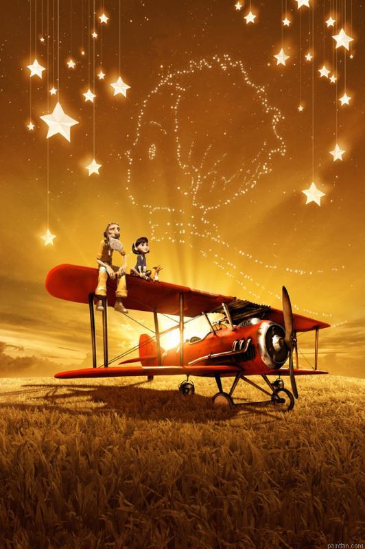 Little Prince Airplane Paint By Numbers.png
