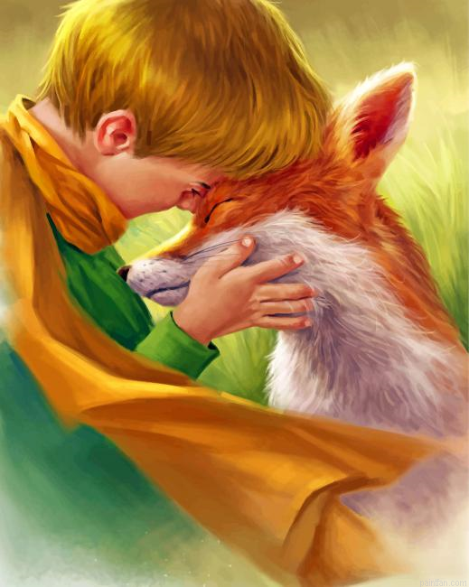 Little Prince With His Fox Paint By Number.png