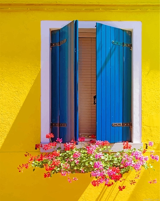 Lobelia Window Flowers New Paint By Numbers.png