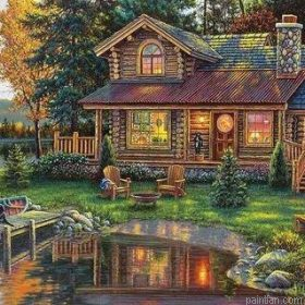 Log Cottage Paint By Numbers.png