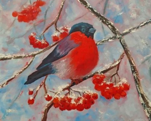 Lonely Bullfinch Paint By Number.png