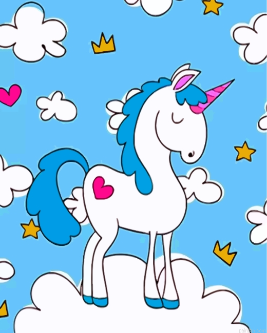 Lonely Cute Unicorn Paint By Number.png