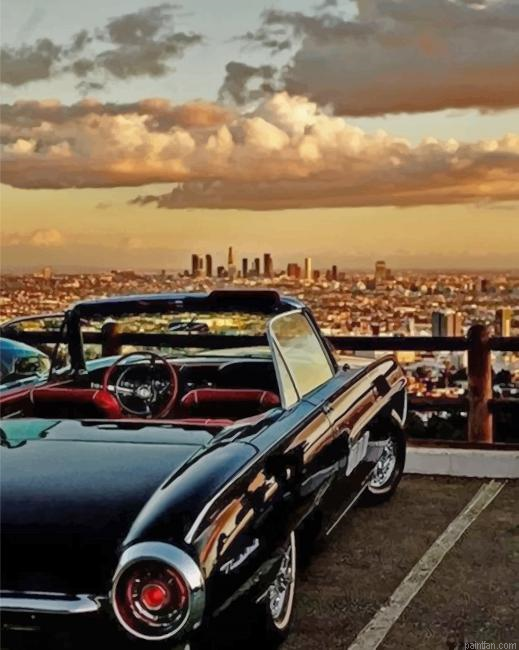 Los Angeles Black Vintage Car New Paint By Numbers.png