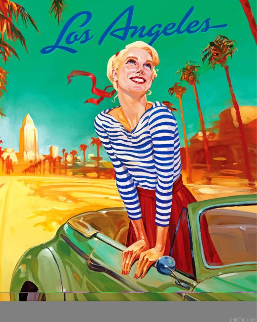 Los Angeles Travel Poster Paint By Numbers.png