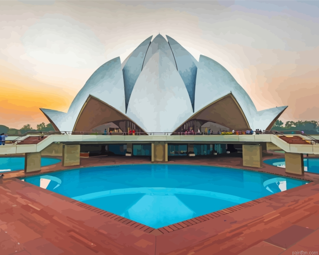 Lotus Temple India Paint By Number.png