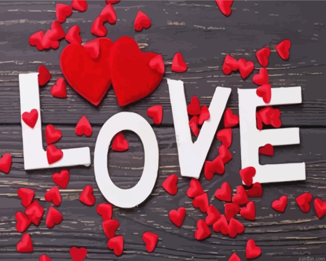 Love And Red Hearts Paint By Number.png