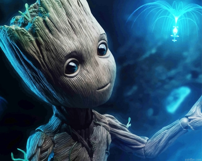 Lovely Baby Groot New Paint By Numbers.png