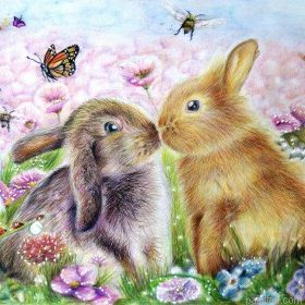 Lovers Rabbit Paint By Numbers.png