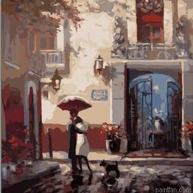 Lovers In Seville Paint By Numbers.png