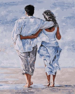 Lovers On Beach Paint By Numbers.png