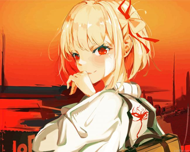 Lycoris Recoil Anime Girl Paint By Numbers.png