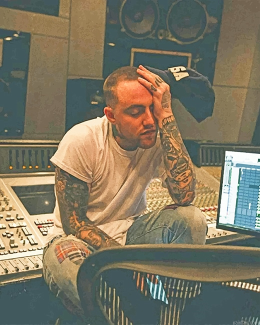 Mac Miller In The Studio New Paint By Numbers.png