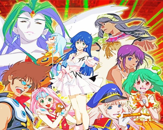 Macross Characters Paint By Numbers.png