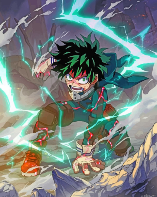 Mad Deku My Hero Academia Paint By Number.png
