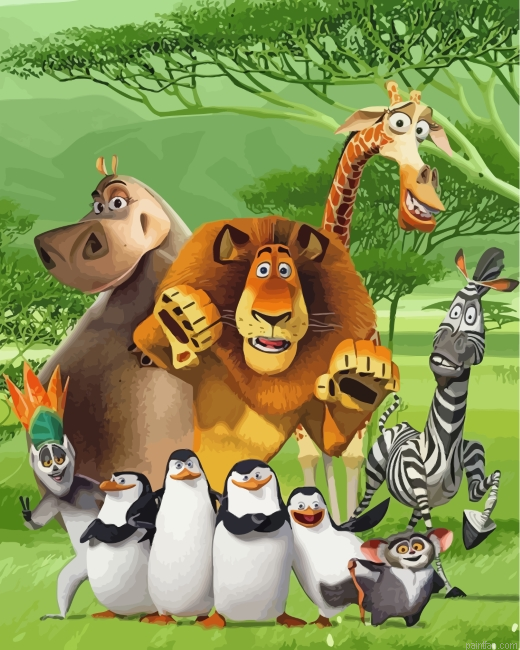 Madagascar Animals Paint By Number.png
