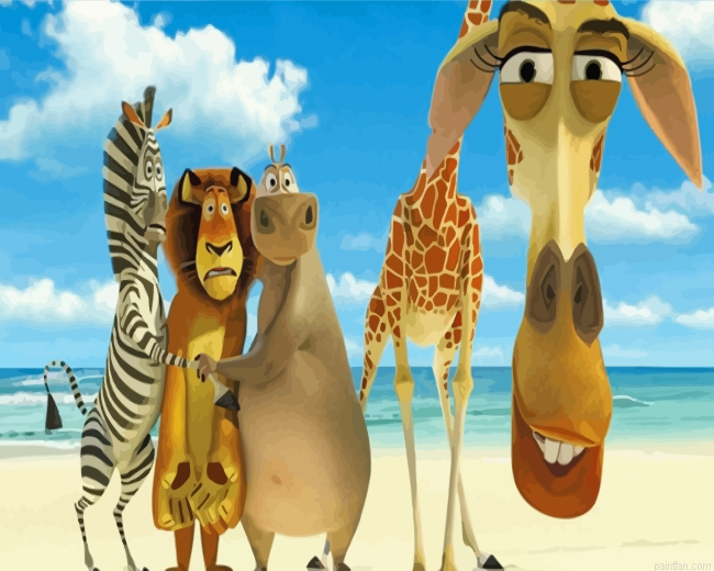 Madagascar Animation In Beach Paint By Number.png