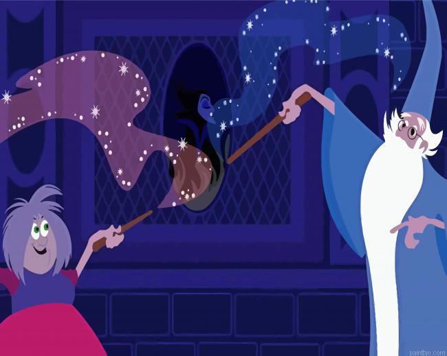 Madam Mim And Merlin Paint By Numbers.png