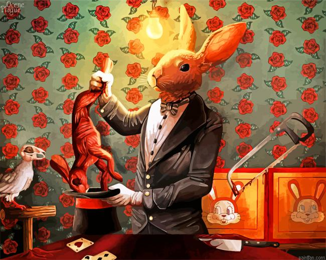 Magician Rabbit Paint By Number.png