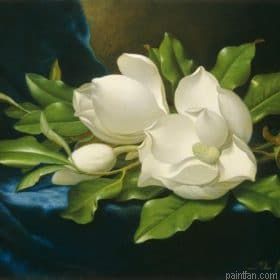 Magnolias On A Blue Velvet Paint By Numbers.png