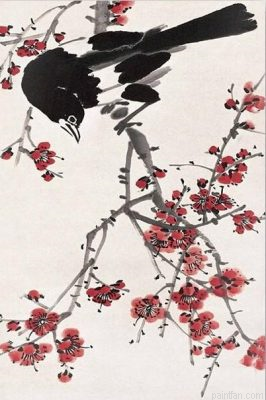 Magpies Plum Paint By Numbers.png