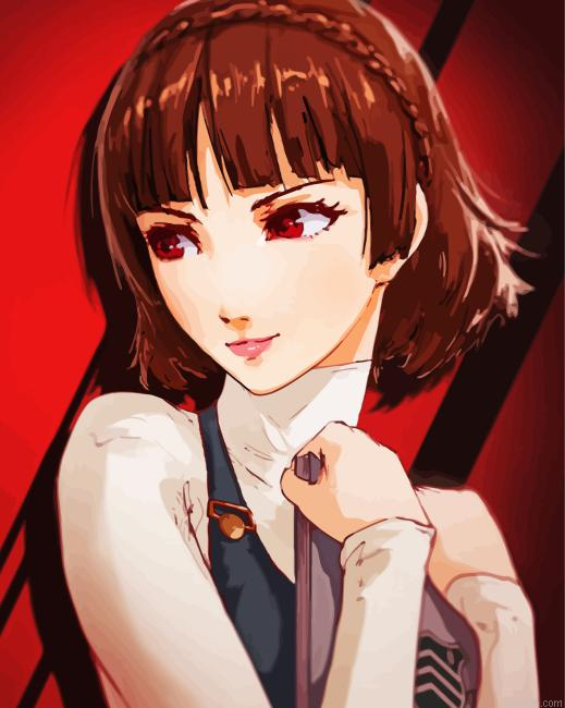 Makoto Persona 5 Paint By Numbers.png