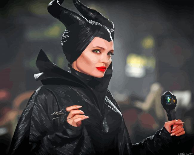 Maleficent Angelina Jolie Paint By Number.png