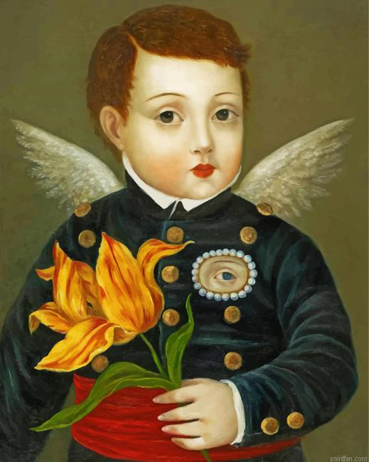 Man Holding Flower Paint By Number.png