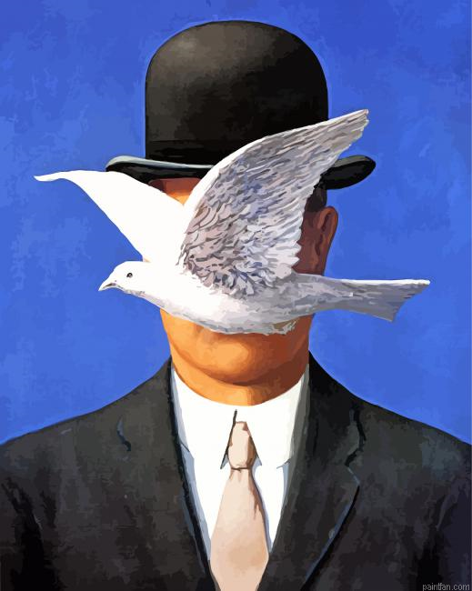 Man In A Bowler Hat Paint By Number.png
