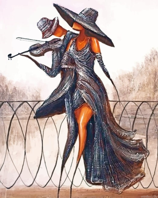 Man Playing Music For A Lady Paint By Numbers.png