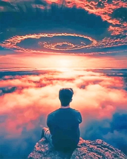 Man Watching The Clouds New Paint By Numbers.png