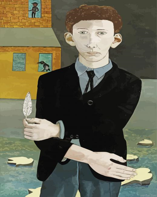 Man With A Feather Paint By Numbers.png