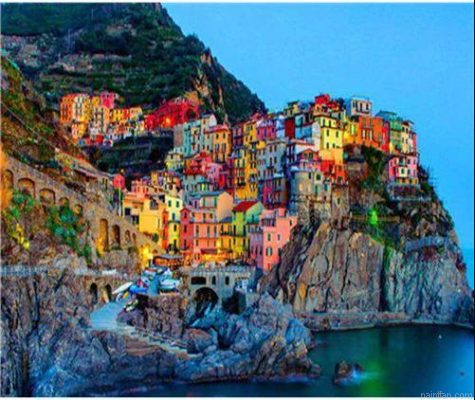 Manarola At Night Paint By Numbers.png