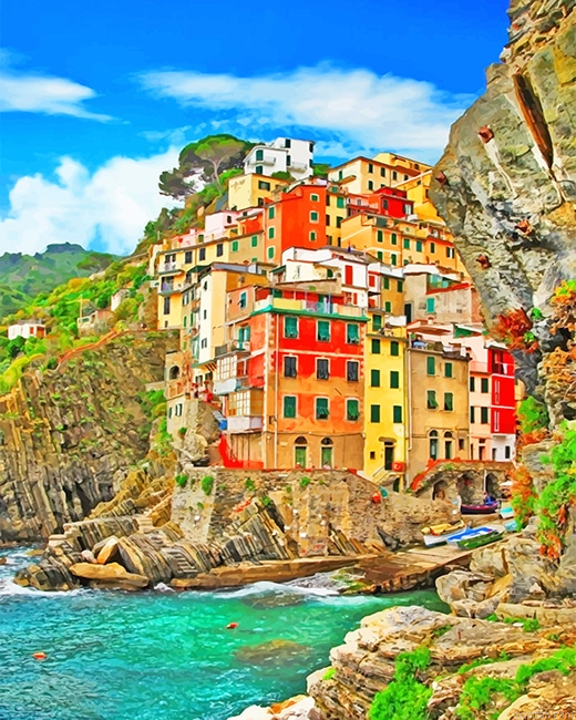 Manarola Italy New Paint By Numbers.png