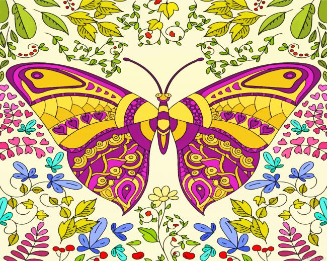 Mandala Butterfly Paint By Number.png