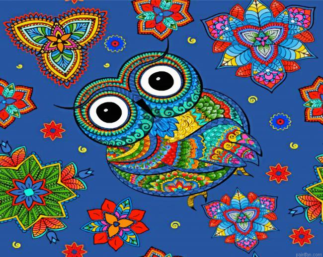 Mandala Owl Art Paint By Number.png