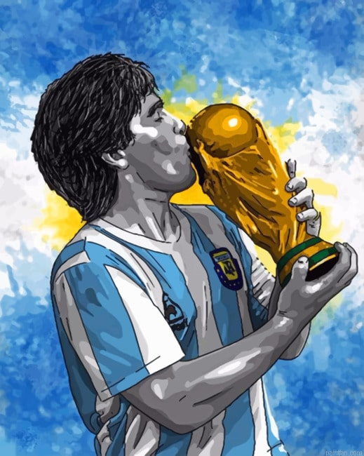 Maradona Argentina Paint By Number.png