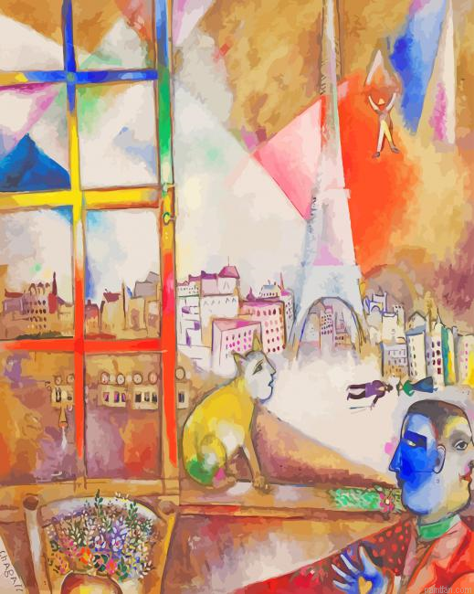 Marc Chagall Paris Through The Window Paint By Number.png
