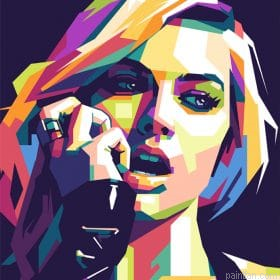 Margot Robbie On Pop Art Paint By Numbers.png