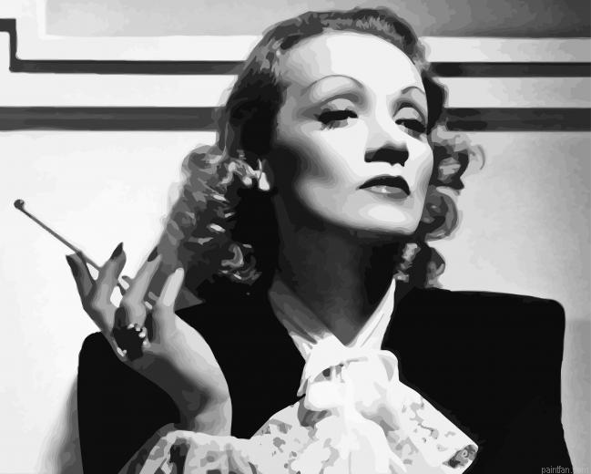 Marlene Dietrich Paint By Numbers.png