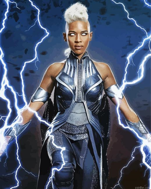 Marvel Comics Storm Hero X Men Paint By Numbers.png