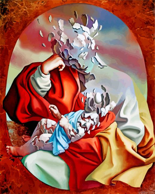 Matrrnidad Renacentista Paint By Number.png