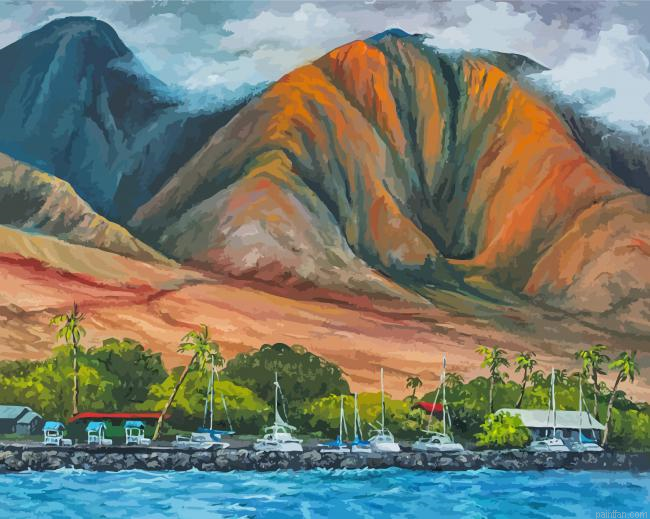 Maui Hawaii Lahaina Paint By Numbers.png