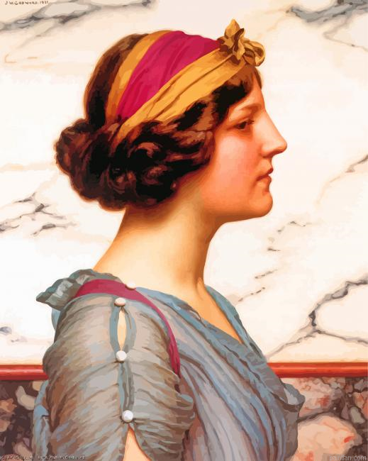 Megilla John William Godward Paint By Number.png