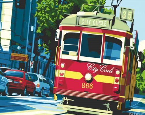 Melbourne Tram Paint By Numbers.png