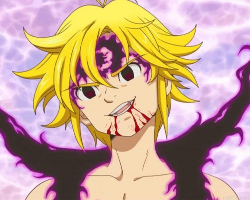 Meliodas Assault Mode Paint By Number.png