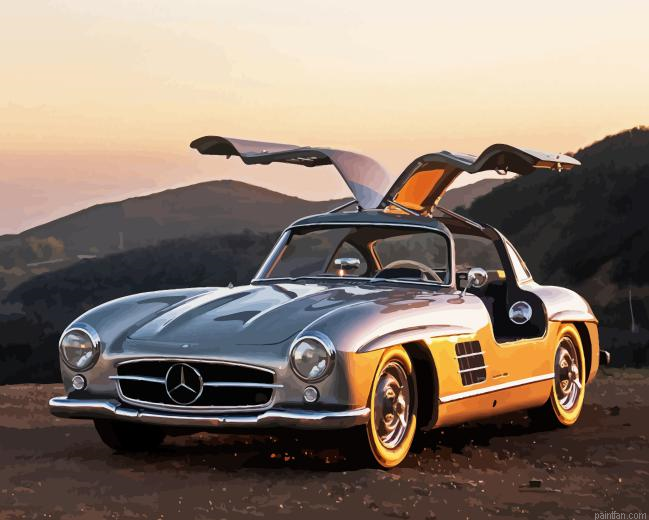 Mercedes 300 Sl Paint By Numbers.png