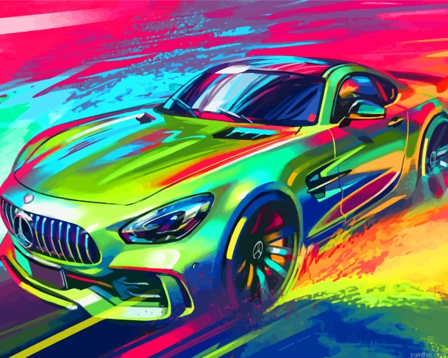 Mercedes Car Art Paint By Number.png