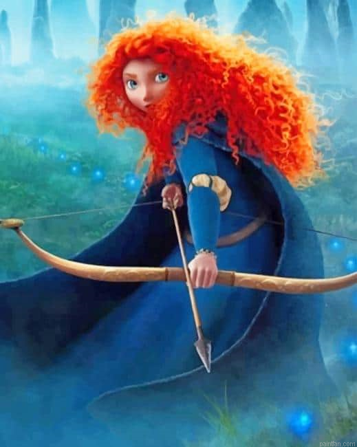 Merida Disney Princess New Paint By Numbers.png