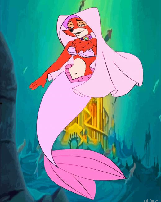 Mermaid Lady Marian Paint By Number.png