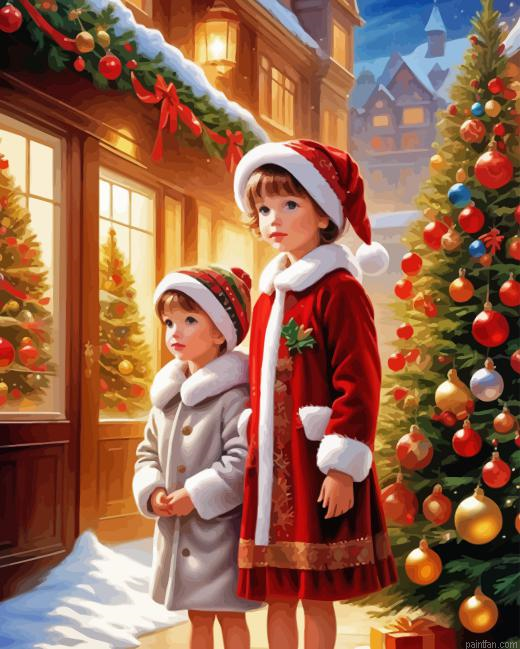 Merry Christmas Children Paint By Numbers.png